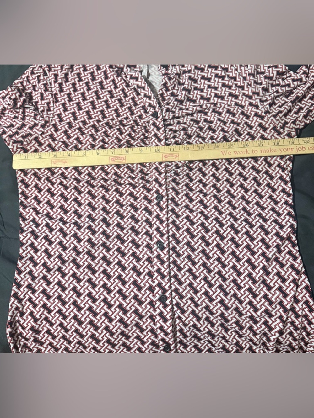 Laundry By Shelli Segal Purple and White Patterned Knee-Length Dress - Picture 8 of 10